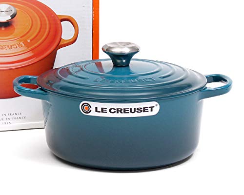 【美品】LE CREUSET　ココット ロンド ディープティール　24cm Amazon｜ル・クルーゼ/ルクルーゼ(Le Creuset) 両手鍋 ココット