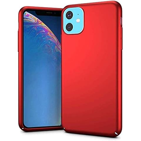 DGBAY Compatible with iPhone 11 6.1inch Case,Ultra-Thin Luxury Hard PC Protective Case Cover Shell for iPhone 11 6.1inch(Red) Cover