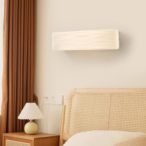 Aplique de pared LED rectangular de acrílico translúcido con luz blanca 18W 5
