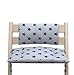 blaus Baby – Coussin d'assise Kit de coussins junior pour chaise haute Stokke Tripp Trapp (sans fente de Montagne Dans Coussin d'assise) – Gris étoile noire
