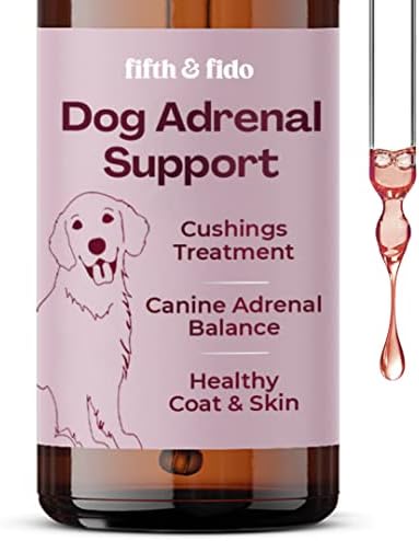 Fifth & Fido Adrenal Support for Dogs, Herbal Kidney Support for Dogs and Natural Cushings Treatment for Dog Kidney Support with Astragalus and Licorice Root - (Liquid, 2 FL OZ)