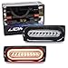 iJDMTOY Smoked Lens Dynamic Sequential Blink Laser Style Full LED Turn Signal Light Tail Lamps Compatible With 1999-18 Mercedes W463 G-Class G500 G550 G55 G63 AMG (2019 G Design)
