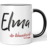 JUNIWORDS Tasse, Elma, die Wundervolle, Schwarz (5229901)