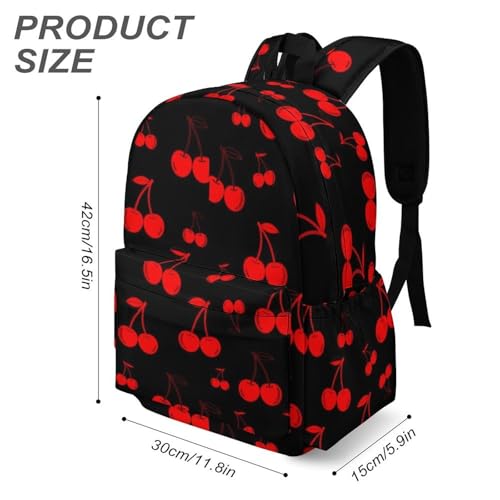 Sac à dos ordinateur antivol rouge cerise chic et léger - 3