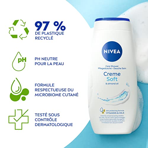 Crème de douche NIVEA gel douche hydratant soin microbiome et vitamines C E - 2