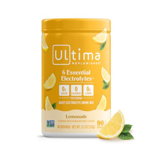 Ultima Replenisher Daily Electrolyte Powder Drink Mix, 90-Serving Canister