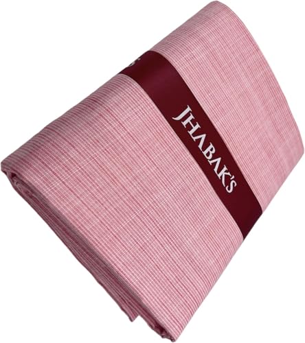 Image of JHABAK'S Unstitched Cotton Blend Solid Shirt & Trouser Fabric - 2.25 m Shirt Cloth - 1.20 m Pant Piece