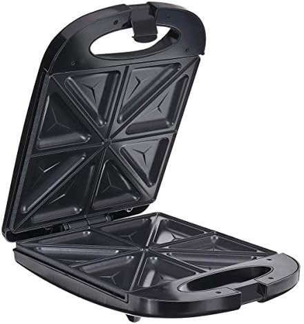 Sandwich Maker,1200W 220V Electric Sandwich Maker,4 Slice Dual Toast Grill Non Stick Jaffle Press Waffle Maker Cake Oven Breakfast Machine,US Plug