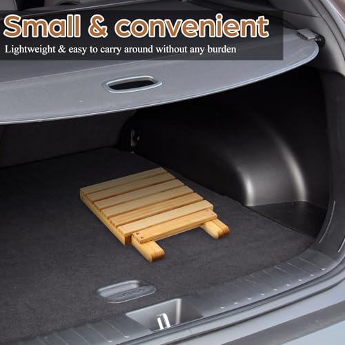 Table compacte carrée en bois noble pliable pour terrasse - 6