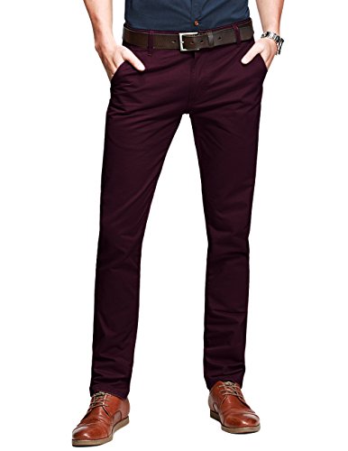 Image of Match Mens Regular-Fit Casual Flat Front Chino Pants