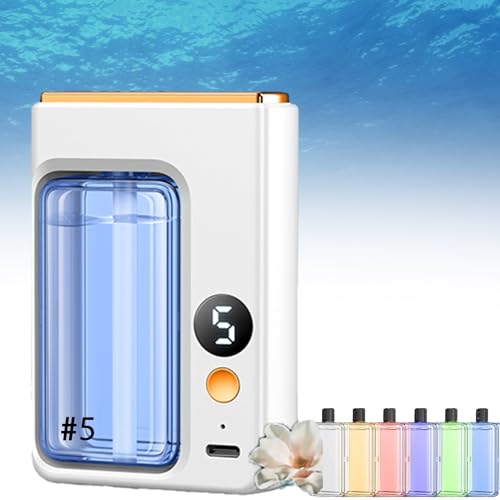 自動アロマセラピーディフューザー、エッセンシャルオイルディフューザー、インテリジェント電動アロマセラピーディフューザー、家庭用壁掛けエッセンシャルオイルディフューザー、5つの速度調整可能(#5)。