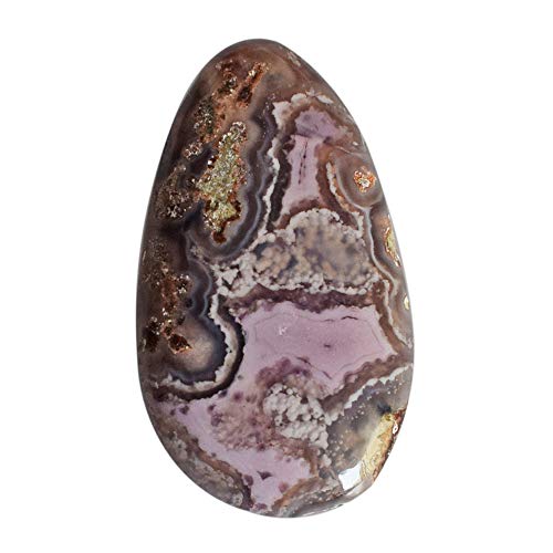 Agate violette naturelle anti-stress en gemme taillée 19 CTW