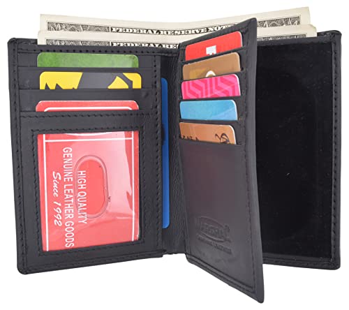 MARSHAL Genuine Cowhide Leather Badge RFID Wallet for Firefighters, Police etc.3