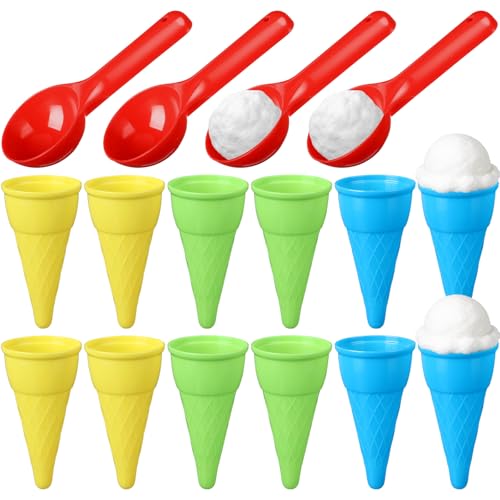 16-Pack Plastic Cones & Scoops