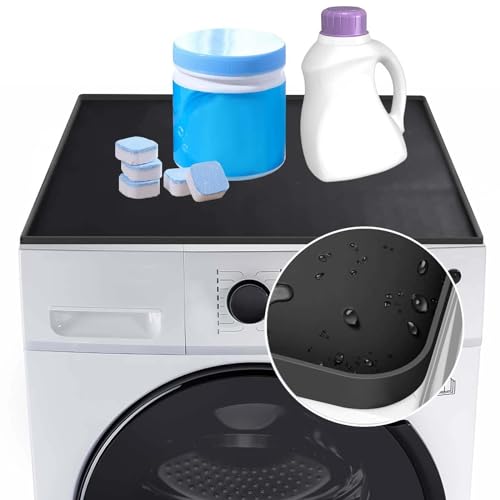 Lista de lavadora y secadora 2 en 1 , listamos los 10 mejores. 47 Longzhuo Protector Superior de Silicona para Lavadora y Secadora, Negro 60*60cm Protección Superior para Lavadora y Secadora, Alfombrilla Antideslizante Antipolvo Impermeable para...