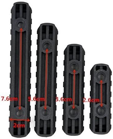 Miniatura 2 de Green Blob Outdoors T-Nut - Juego de 4 secciones de riel de polímero L2 L3 L4 L5 tamaños de riel para montaje Accesorios linternas, miras de punto