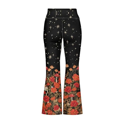 Image of Girls Flare Leggings Cute Bell Bottoms for Teen Girls Wide Leg Sweatpants for 5-14 T
