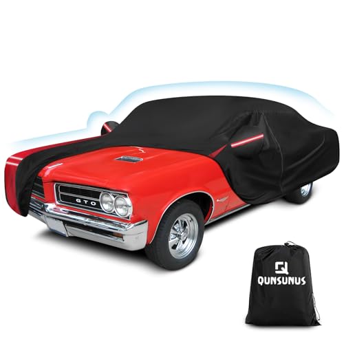 Image of QUNSUNUS Car Cover for Pontiac GTO, Lemans,Tempest 1961-1972 Cotton Lining