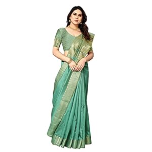 Women’s Assam Silk Saree With Unstitched Blouse Piecee (Assam Silk)