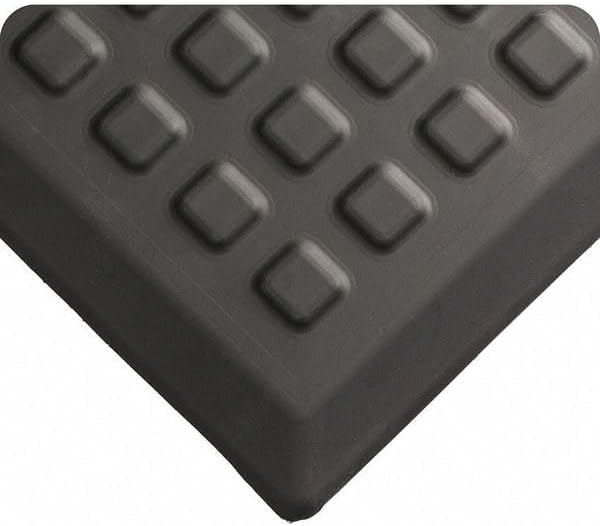 Miniatura 3 de Wearwell Rejuvenator - Alfombrilla cuadrada antifatiga para estación de trabajo, color negro. 2 pies de ancho x 5 pies de largo x 58 pulgadas de