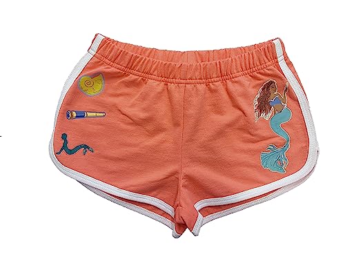 Image of Disney Girls' Disney's the Little Mermaid Movie Girls French Terry Tee & Short Set - Ariel, Flounder, Sebastian