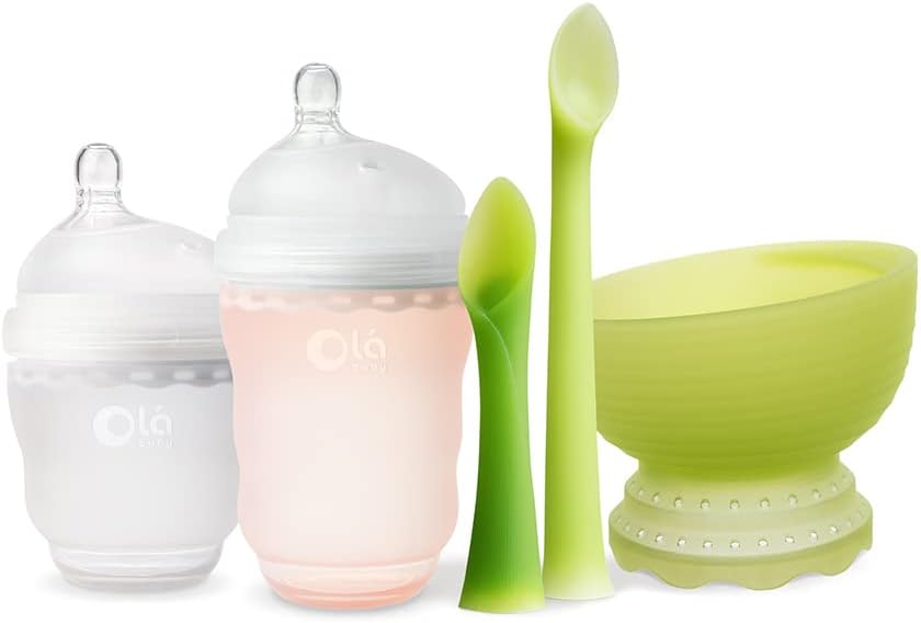Olababy Essential Feeding Gift Set (Coral)