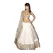 Fab Glory Women's White bollywood Designer Indian Lehenga Choli (Semi-Stitched)