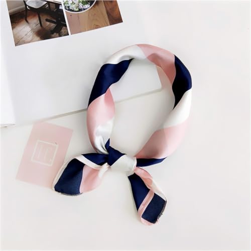Women Girls Square Scarf, Small Hair Scarf Square Head Neck Scarf Hair Tie Band,4 pcs4