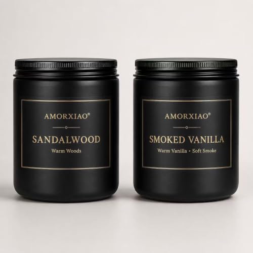 Image of Candles for Men Gift Set, Masculine Scented Soy Candles for Men