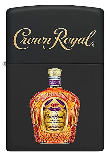 Encendedor Zippo Crown Royal Negro Mate miniatura 2