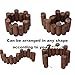 Wood Garden Edging, Natural Wooden Solid Log Fence Border Decorative for Flower Bed Barriers and Landscape Fencing, 6.9 in H x 3.0 ft L, 1.9 in Diameter (2PACK)