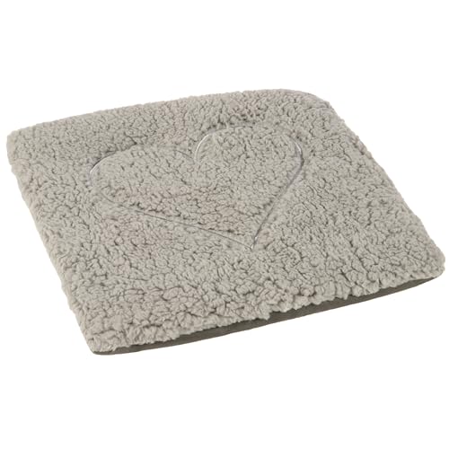 SmartyKat Crinkle Cloud Plush Cat Bed, Machine Washable, Randomly Selected Color - Cream OR Gray, One Size