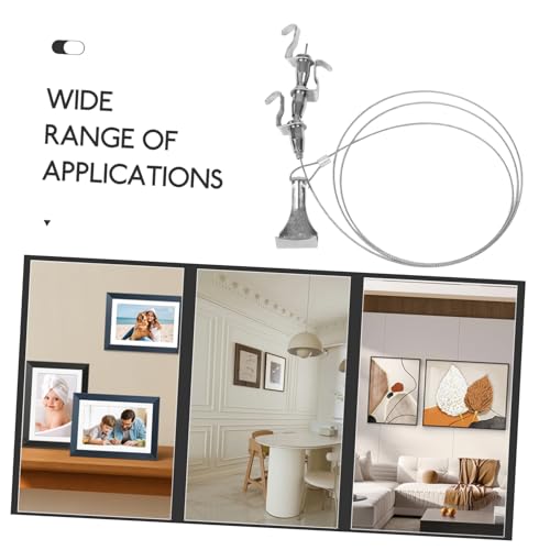 Image of Holibanna Adjustable Hooks for Picture Frames Heavy Duty Mirror Hanging Hardware