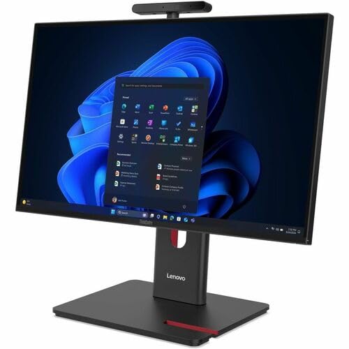 Image of Lenovo ThinkCentre M90a Gen 6 13AT0008US All-in-One Computer - Intel Core Ultra 7 2nd Gen 265 - vPro Technology - 16 GB - 512 GB SSD - 23.8 inch Full HD - Desktop - Black - Intel Q870 Chip - 1920 x 1080 -