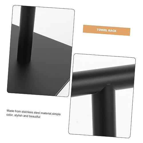 Support de comptoir noir pour serviette de cuisine et de salle de bain moderne