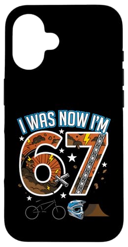 7�΂̒a���� I was 6 Now I'm 7 Six Seven 67 BMX Biking �X�}�z�P�[�X iPhone 16 �p