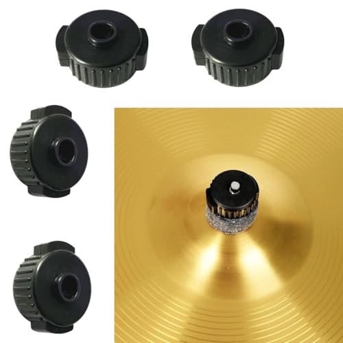 5 paquetes de abrazaderas de liberación rápida para platillos, tuercas para platillos de 8 mm, accesorios para batería jazz (negro) miniatura 3