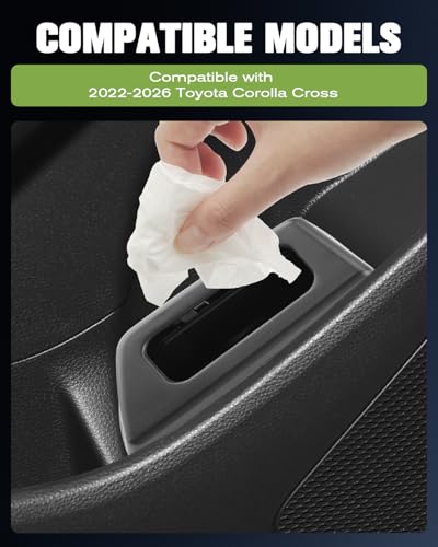 Image of Corolla Cross 2026 Trash Can Door Trashcans Trash Bin for Door 2026 Corolla Cross Car Door Trashcan Trash Holder for 2022 2023 2024 2025 2026 Toyota Corolla Cross Driver Side Door Bin Door Pocket
