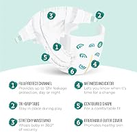 Amazon Brand - Mama Bear Gentle Touch Baby Diapers, Size 6, 108 Count (4 Packs of 27), Hypoallergenic, Wetness Indicator — image 2