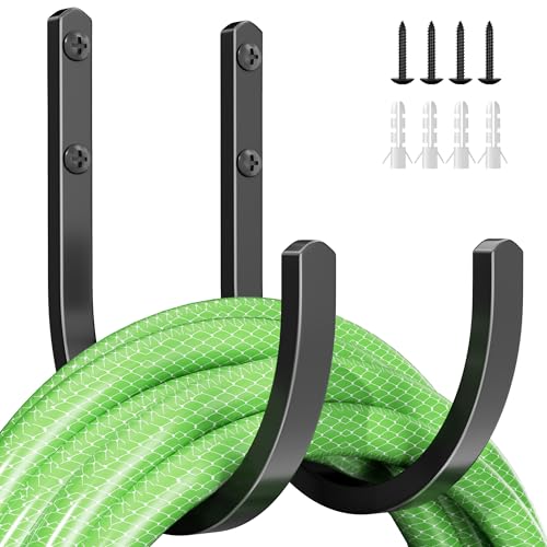 songsoso Garden Hose Holder Wall Mount - Aluminum Hose Hanger