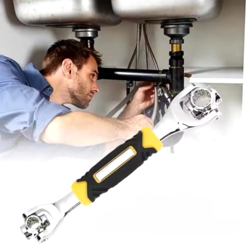 Chave Universal Sextavado Boca 48 em 1 Multifuncional 360° Profissional Para Parafusos e Brocas Cabe