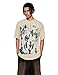 Vamtac Mens Oversized Graffiti Graphic Tees - Y2K Vintage T Shirts for Men Short Sleeve Summer Top Apricot M
