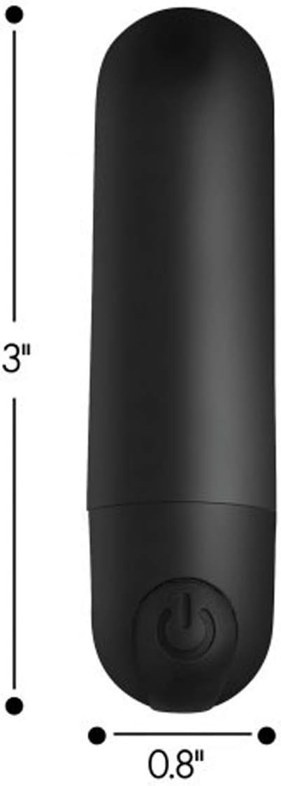 Vibrating Bullet with Remote Control - Black