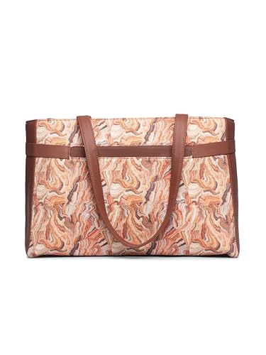 Image of ZOUK Urban Escape Bag | Stylish Vegan with Laptop Compartment, Trolley Sleeve & Anti-Theft Pocket |