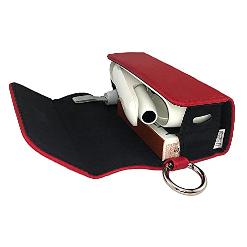 GC original case compatible with Iqos 3 Duo case for Holder Heets pocket charger, red
