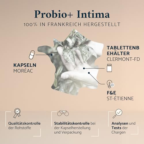 Apyforme - Bakterienstämme für Frauen - Bis zu 40 Milliarden KBE/Tag - 4 Lactobacillus-Stämme: Reuteri, Rhamnosus, Crispatus und Acidophilus - 60 Kapseln - Probio+ Intima