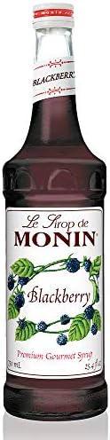Monin - Blackberry Syrup, Soft and Succulent, Great for Cocktails, Lemonades, and Sodas, Gluten-Free, Non-GMO (750 ml)