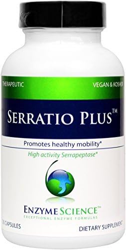 Enzyme Science - Serratio Plus, Promotes Healthy Mobility, 120 Vegetarian Capsules