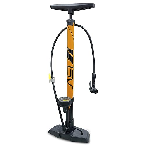 BV Bicycle Pump Durable Bike Floor Pump 17/24 inch Smart