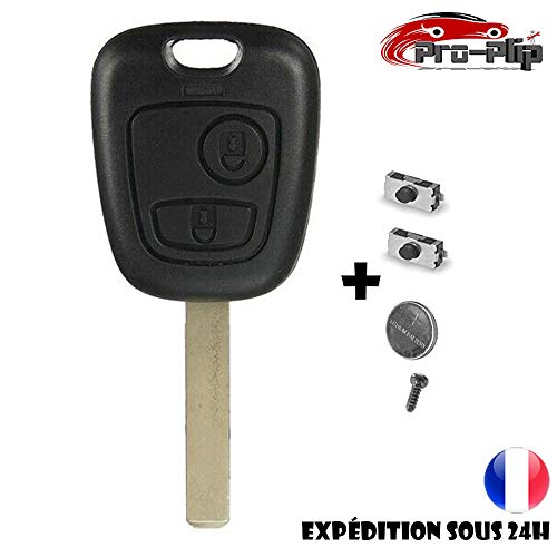CLE PLIP Citroen C1 C2 C3 C4 C5 C6 C8 Xsara Saxo Berlingo Peugeot 107 207 307 407 106 206 306 406 KIT + 2 Switch Coque TELECOMMANDE @Pro-Plip